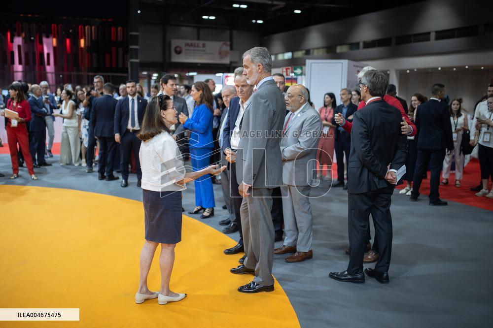 King Felipe Attends Cardiology Congress Session - Madrid