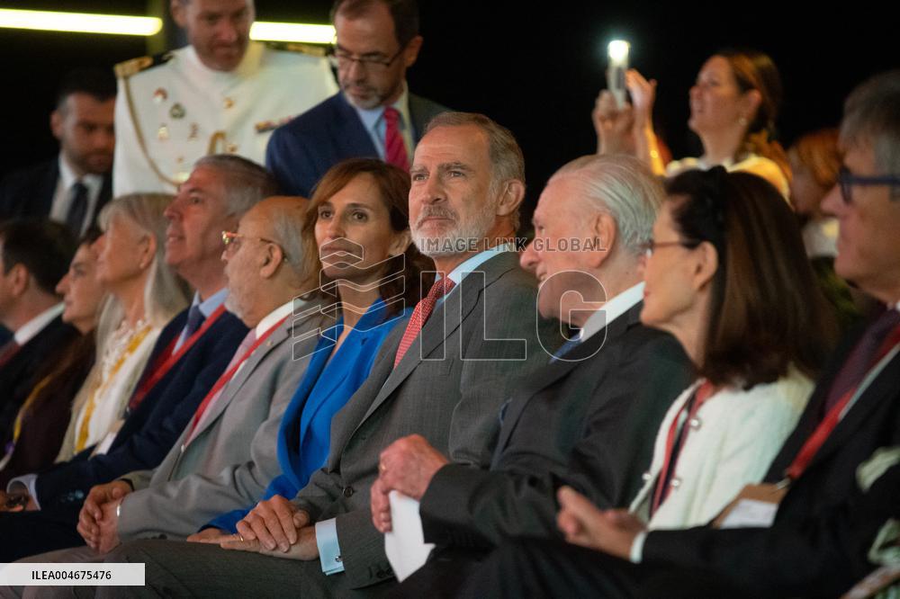King Felipe Attends Cardiology Congress Session - Madrid