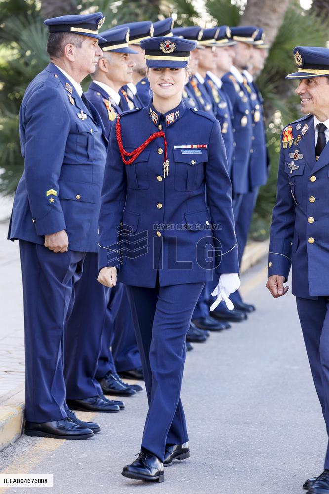 Princess Leonor Admitted to the Air Force Academy - Spain