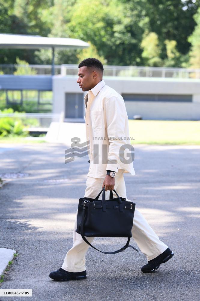 French Football Squad Arriving At Training Camp - Clairefontaine