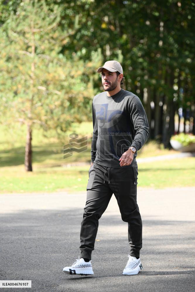 French Football Squad Arriving At Training Camp - Clairefontaine