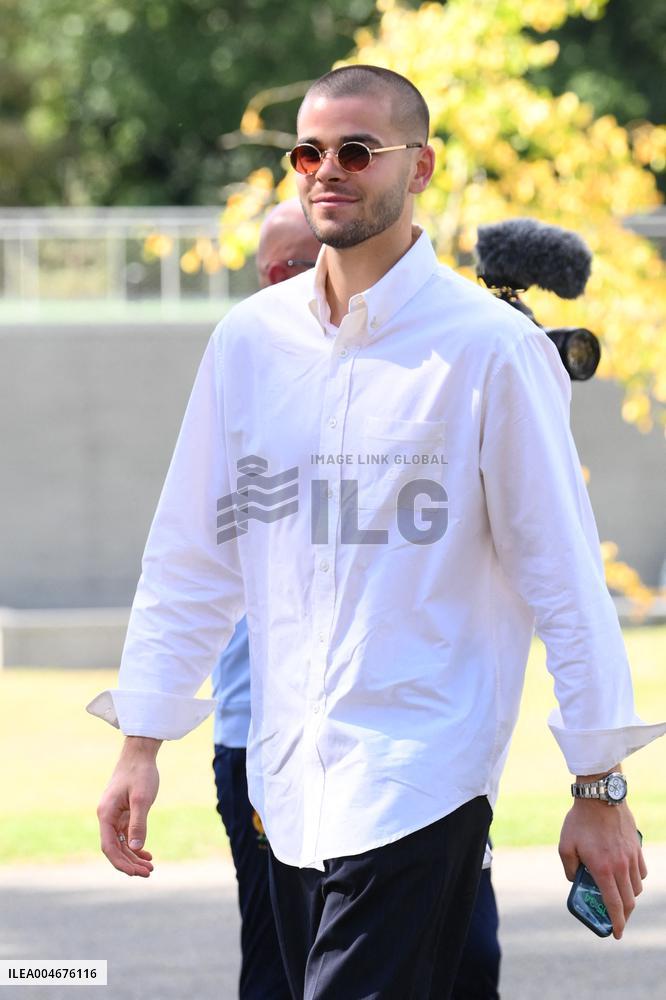 French Football Squad Arriving At Training Camp - Clairefontaine