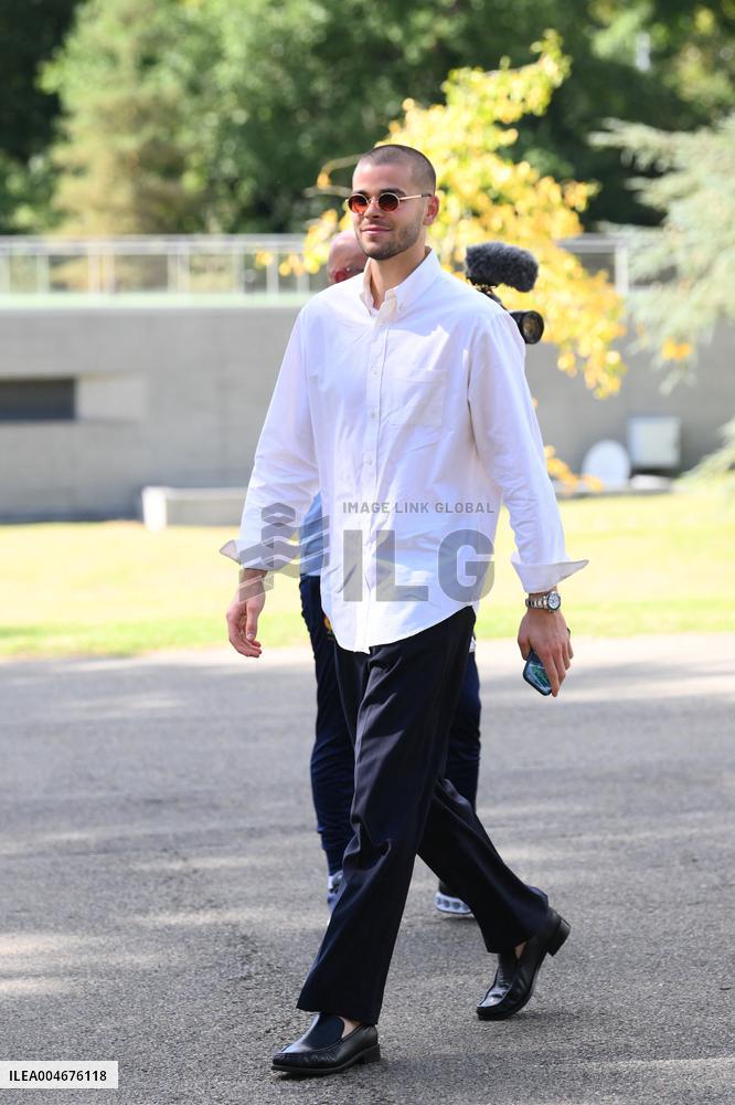 French Football Squad Arriving At Training Camp - Clairefontaine