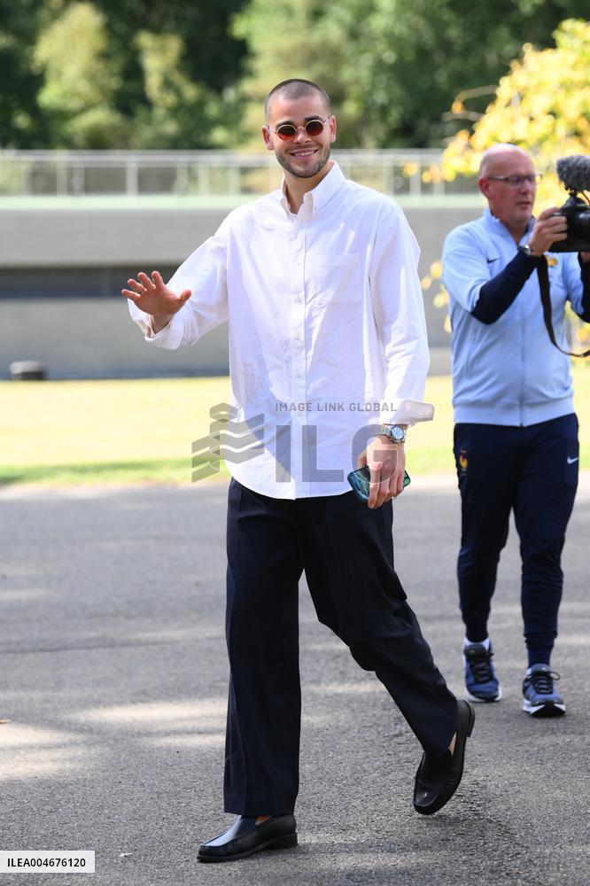 French Football Squad Arriving At Training Camp - Clairefontaine