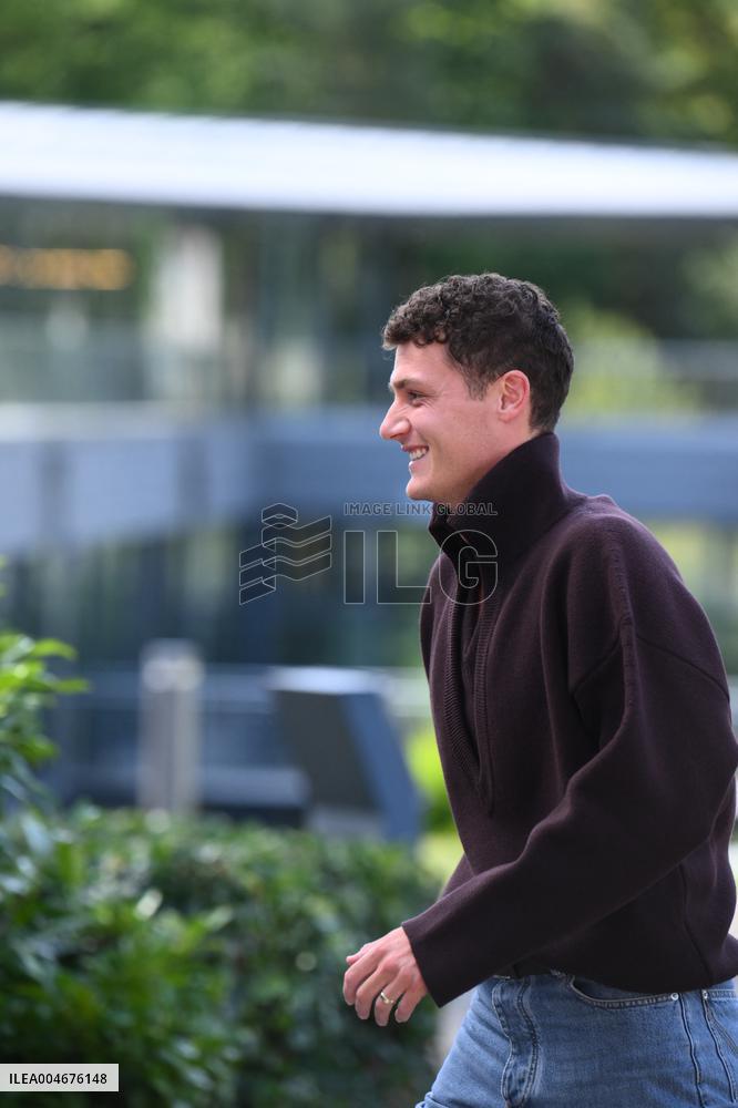French Football Squad Arriving At Training Camp - Clairefontaine