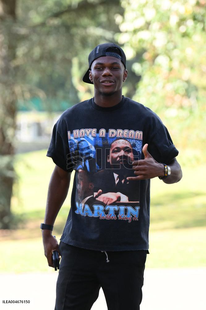 French Football Squad Arriving At Training Camp - Clairefontaine