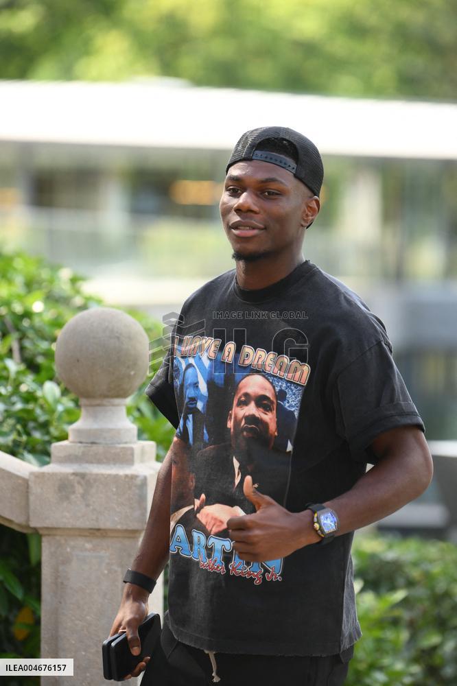 French Football Squad Arriving At Training Camp - Clairefontaine