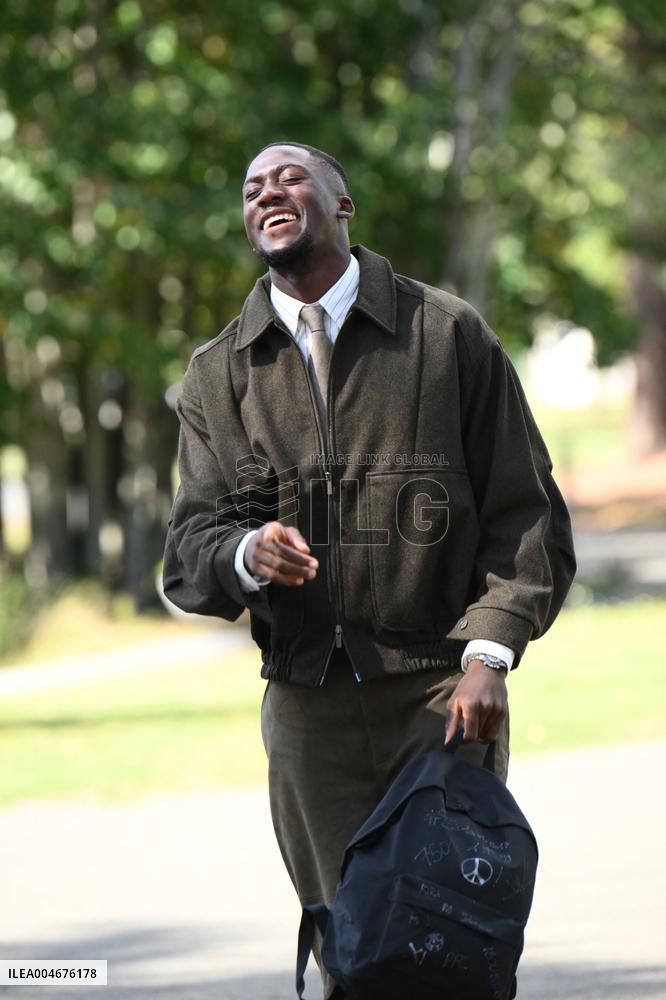 French Football Squad Arriving At Training Camp - Clairefontaine