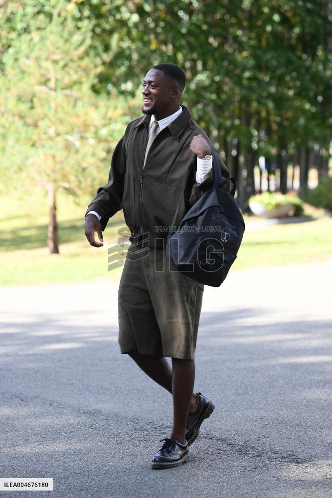 French Football Squad Arriving At Training Camp - Clairefontaine