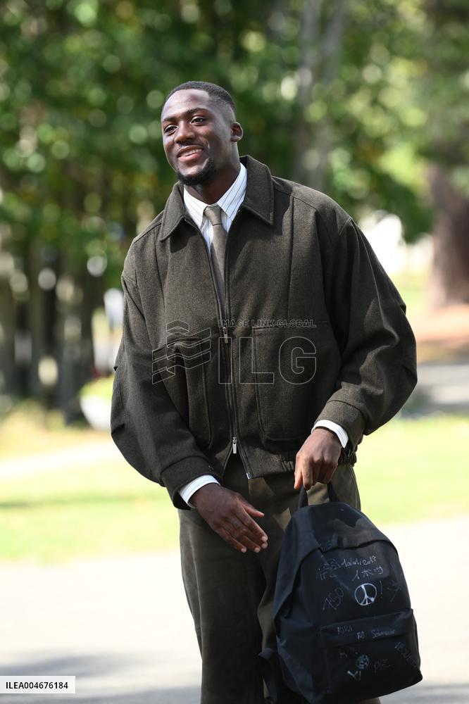 French Football Squad Arriving At Training Camp - Clairefontaine