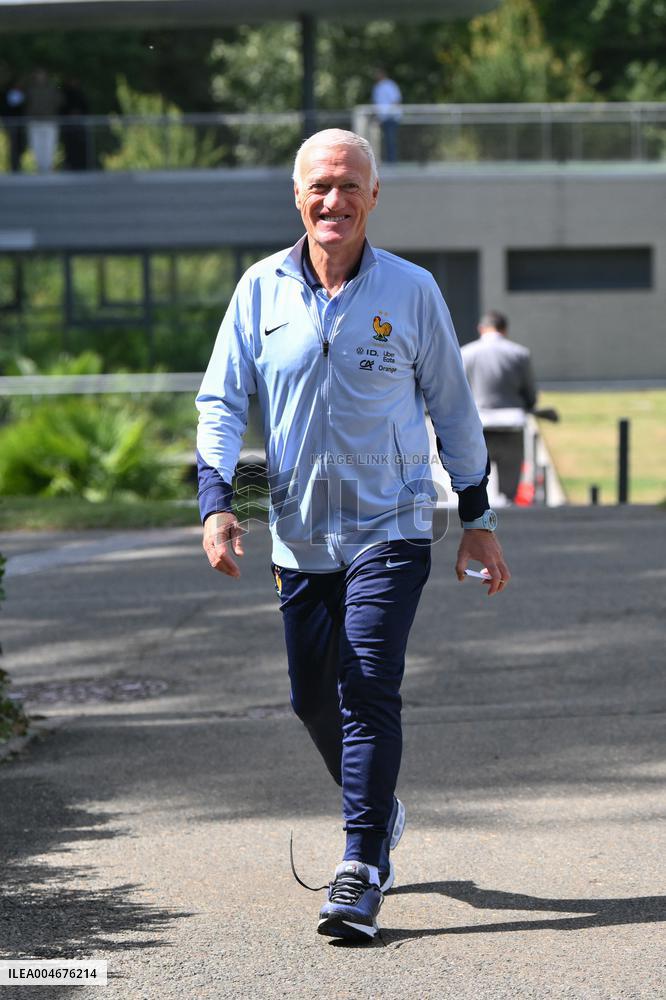 French Football Squad Arriving At Training Camp - Clairefontaine