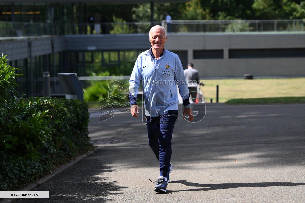 French Football Squad Arriving At Training Camp - Clairefontaine