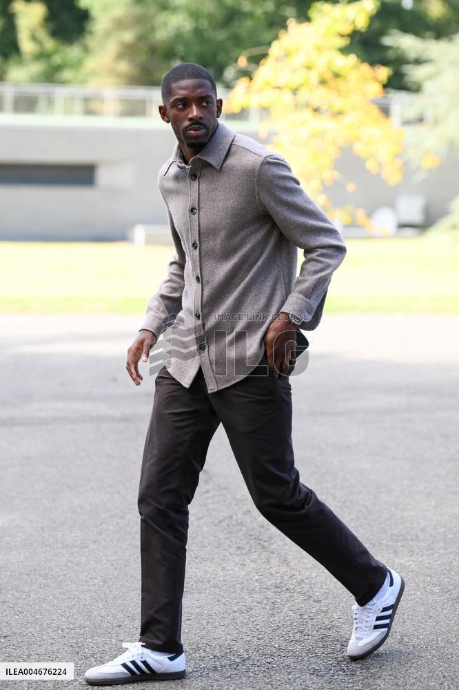 French Football Squad Arriving At Training Camp - Clairefontaine