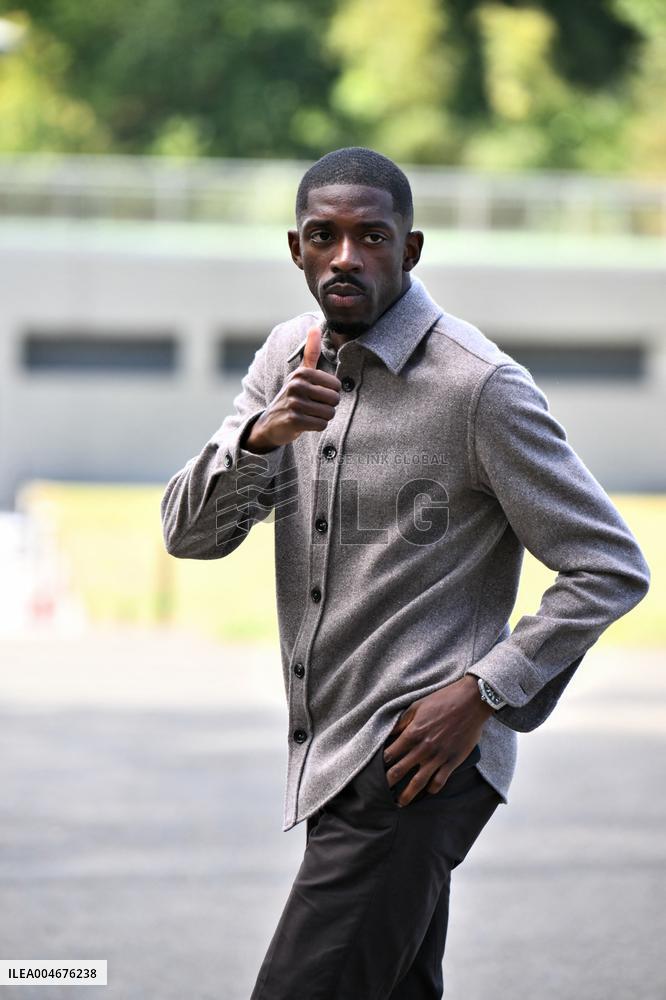 French Football Squad Arriving At Training Camp - Clairefontaine