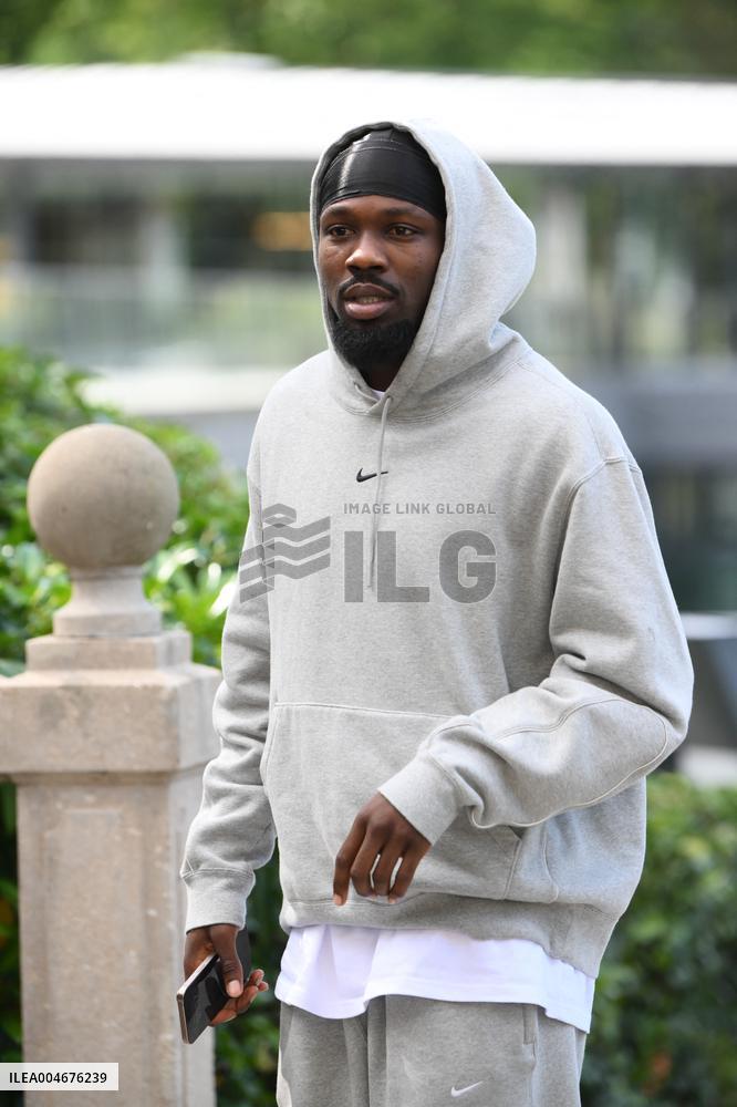 French Football Squad Arriving At Training Camp - Clairefontaine