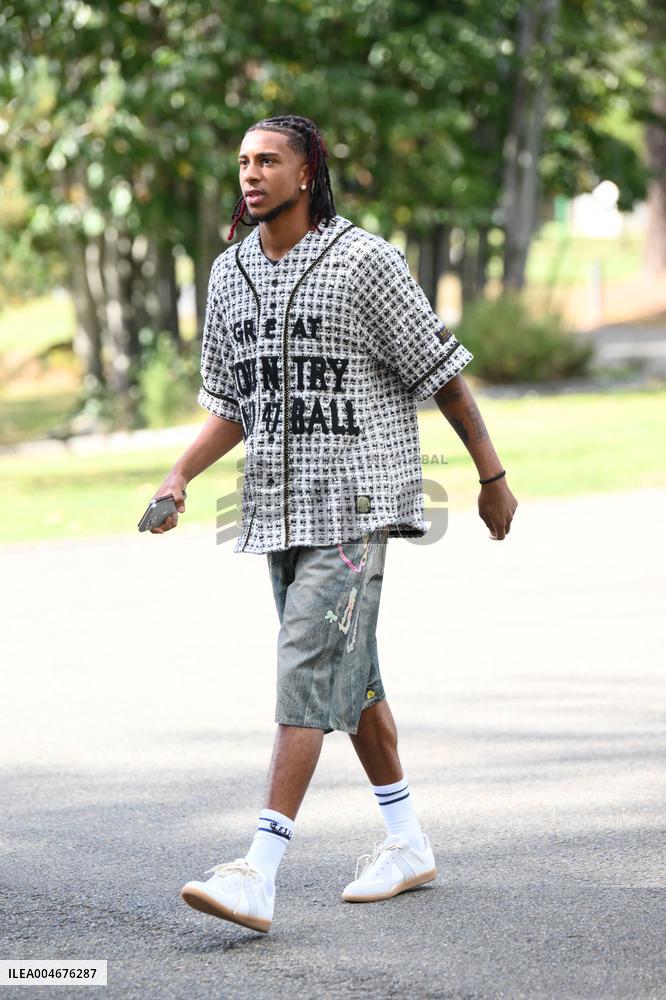 French Football Squad Arriving At Training Camp - Clairefontaine