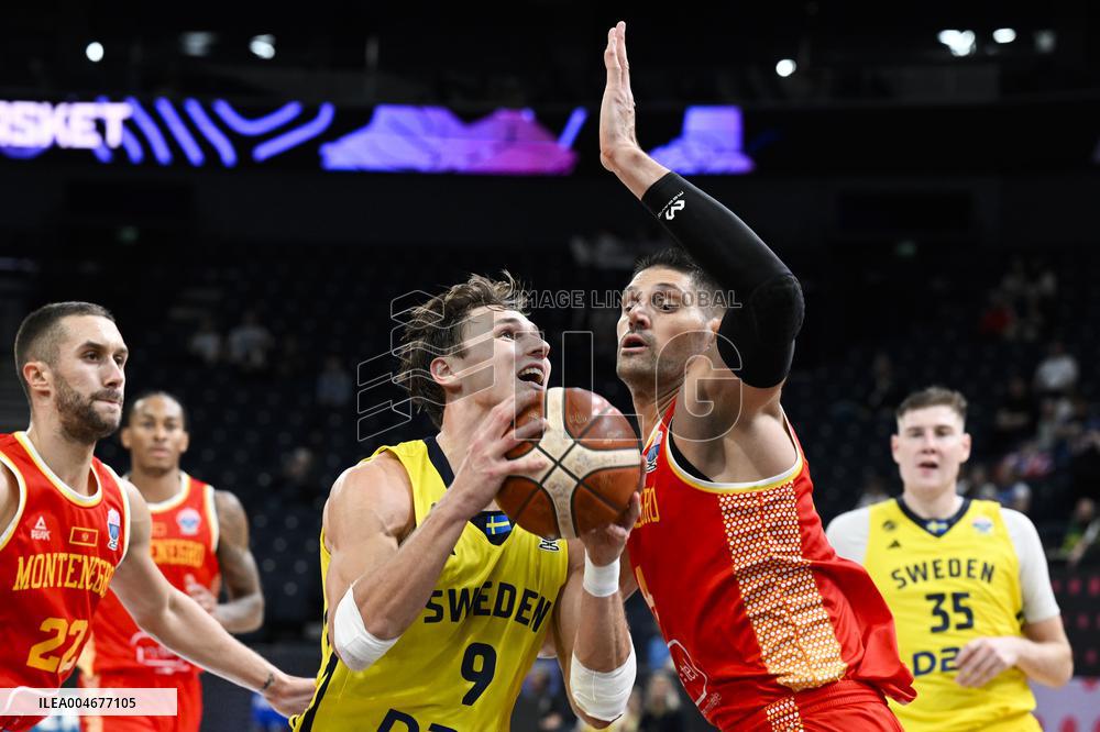BASKETBALL EUROPEAN CHAMPIONSHIP SWEDEN-MONTENEGRO