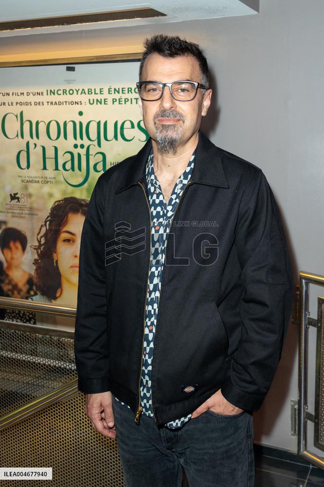 Chronique d'Haifa Histoire Palestiniennes Paris Film Premiere