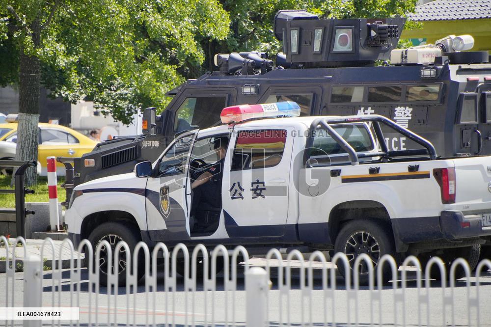 Tightened security in Chinese border city Dandong