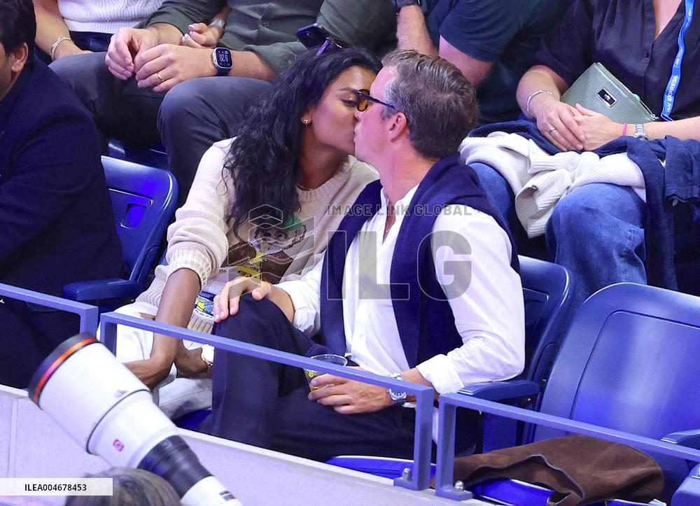 US Open - Simone Ashley With Boyfriend In The Stands