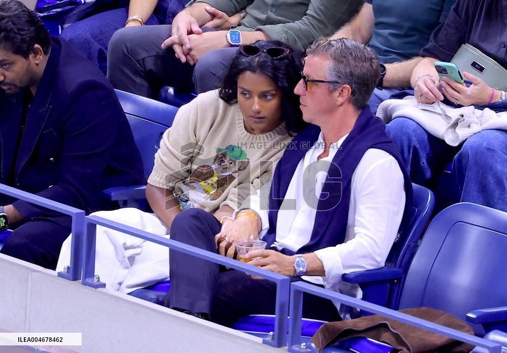 US Open - Simone Ashley With Boyfriend In The Stands