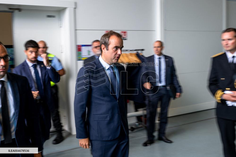 Sebastien Lecornu Visits The Airbus Helicopters Factory - Marignane