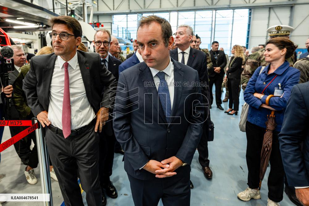 Sebastien Lecornu Visits The Airbus Helicopters Factory - Marignane