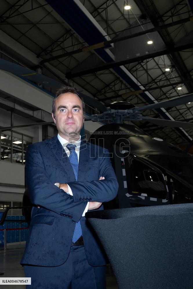 Sebastien Lecornu Visits The Airbus Helicopters Factory - Marignane