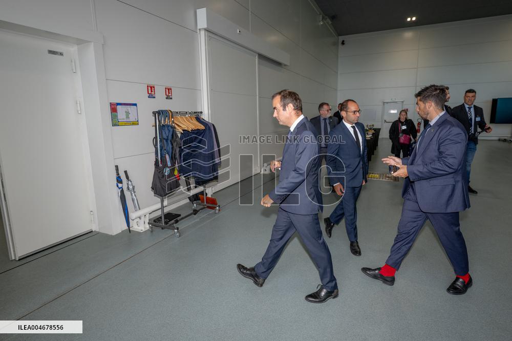 Sebastien Lecornu Visits The Airbus Helicopters Factory - Marignane