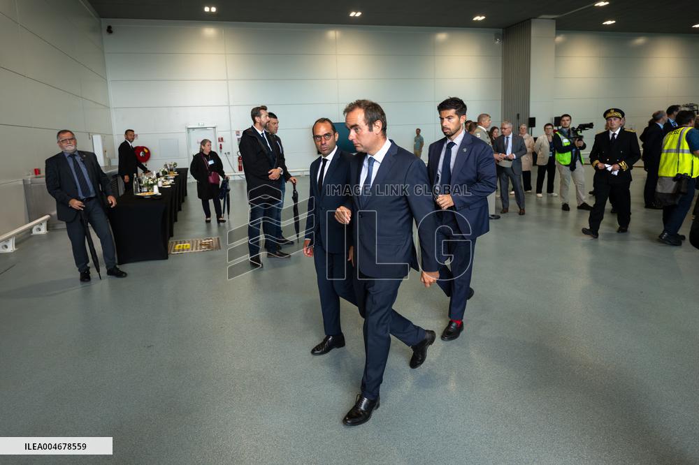 Sebastien Lecornu Visits The Airbus Helicopters Factory - Marignane