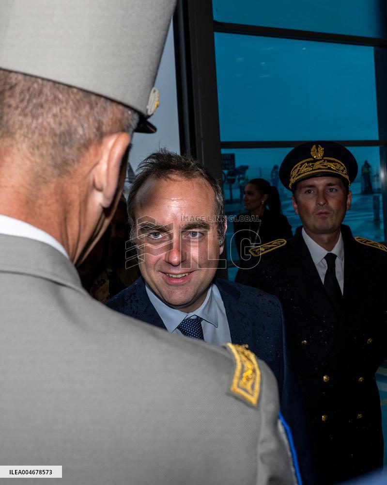 Sebastien Lecornu Visits The Airbus Helicopters Factory - Marignane