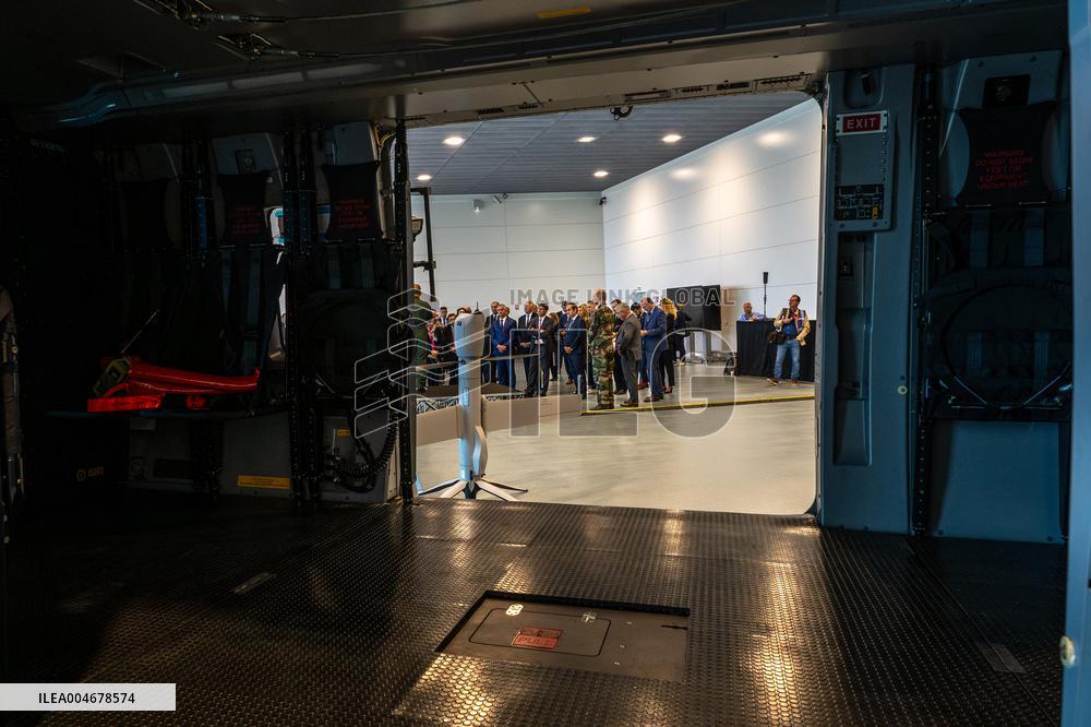 Sebastien Lecornu Visits The Airbus Helicopters Factory - Marignane