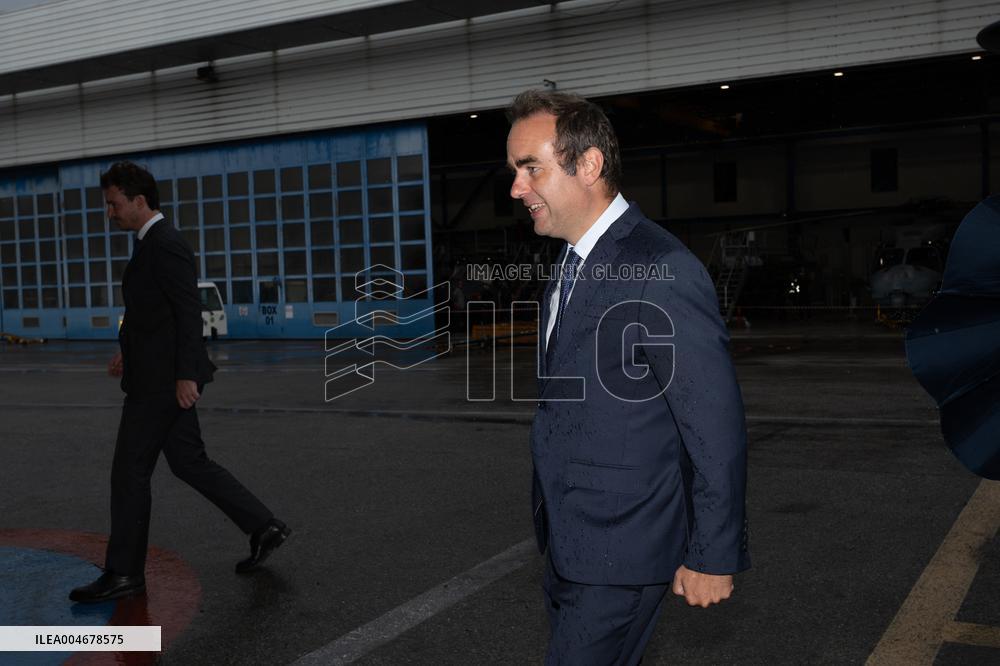 Sebastien Lecornu Visits The Airbus Helicopters Factory - Marignane