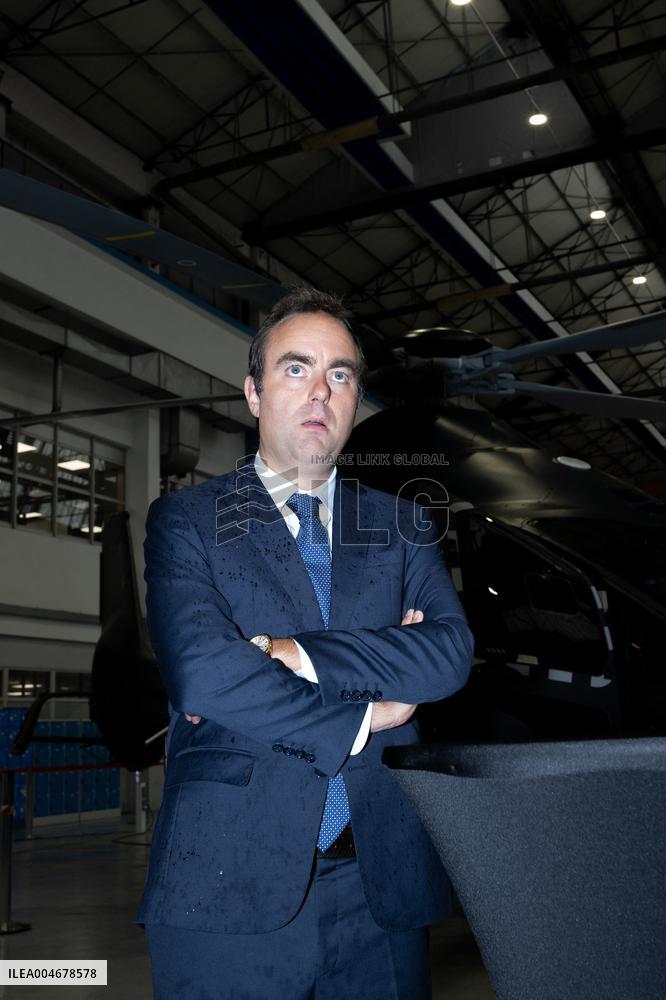 Sebastien Lecornu Visits The Airbus Helicopters Factory - Marignane
