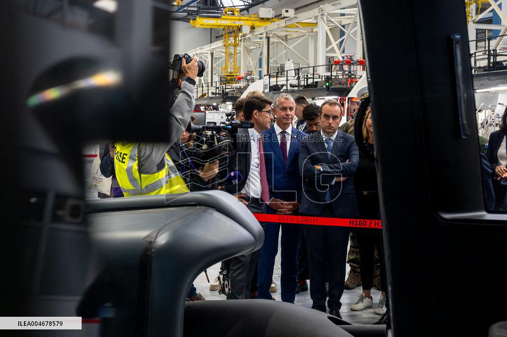 Sebastien Lecornu Visits The Airbus Helicopters Factory - Marignane