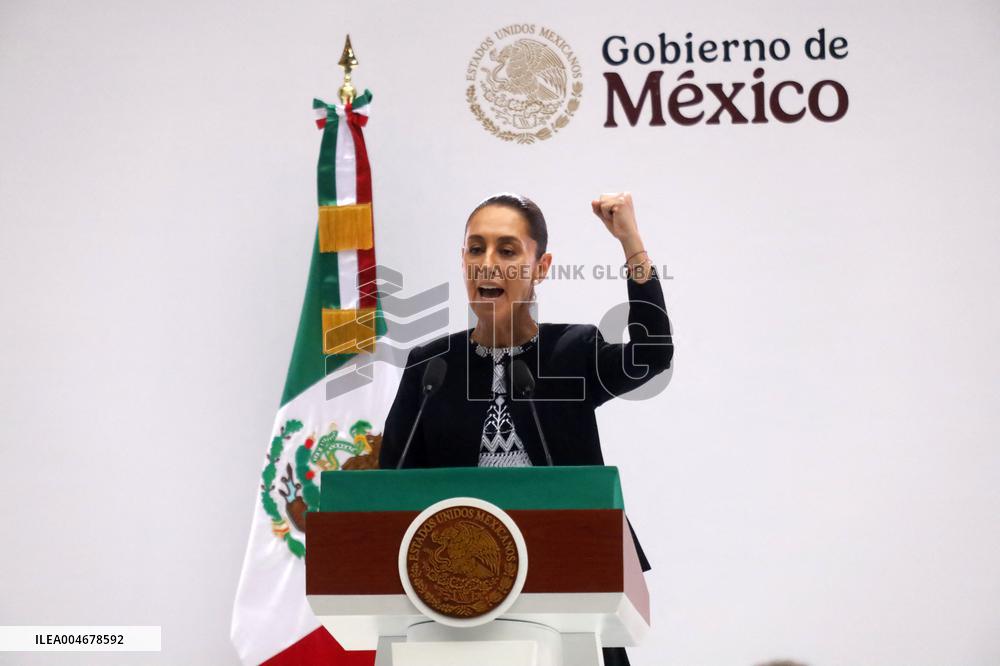 Mexico’s President Claudia Sheinbaum Holds First State Of The Union Report