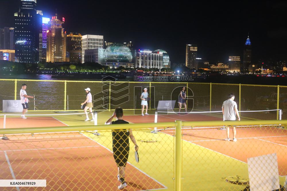 North Bund urban Beach Carnival Night Market in Shanghai