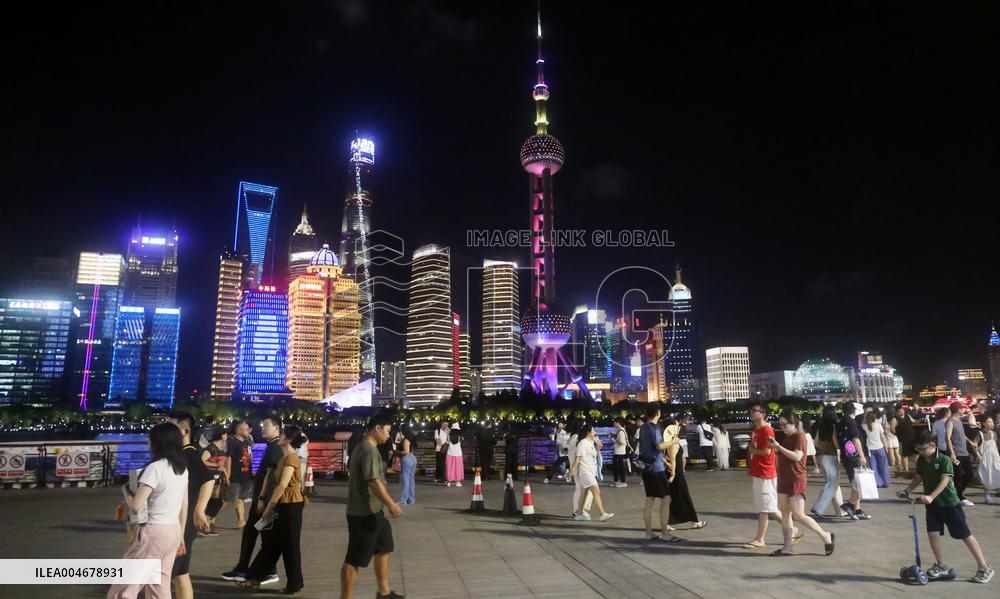 North Bund urban Beach Carnival Night Market in Shanghai