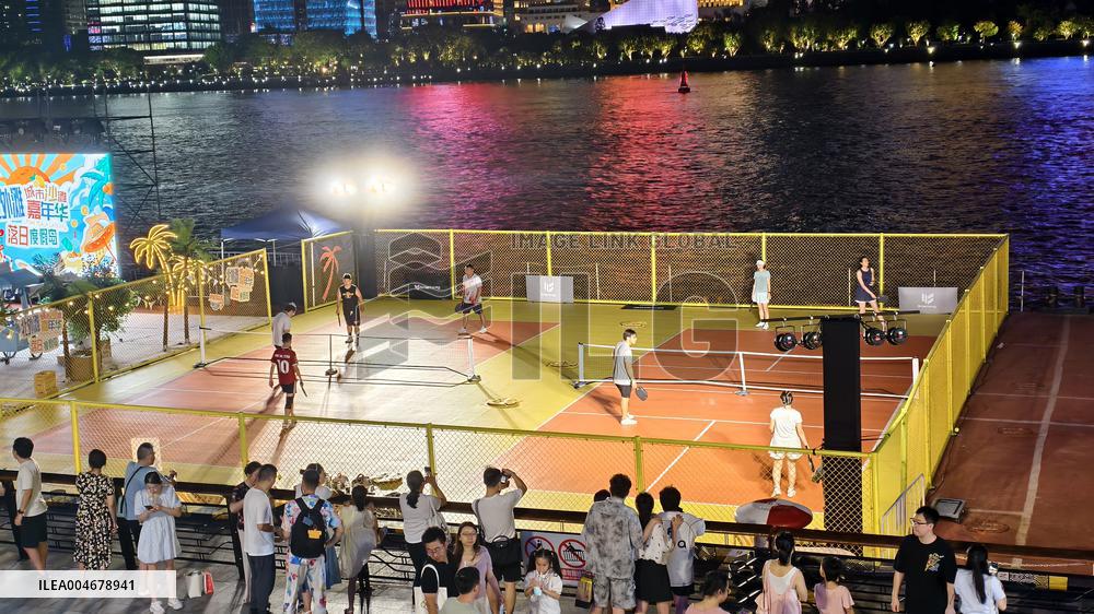 North Bund urban Beach Carnival Night Market in Shanghai