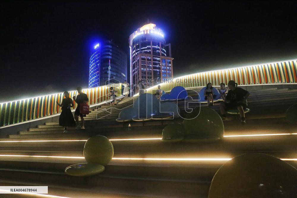 North Bund urban Beach Carnival Night Market in Shanghai