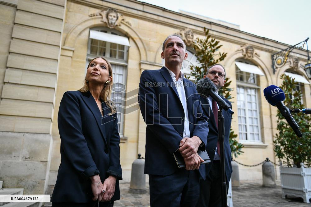 French PM Francois Bayrou meets political parties leaders in Paris FA