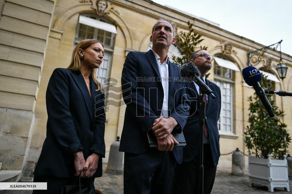 French PM Francois Bayrou meets political parties leaders in Paris FA