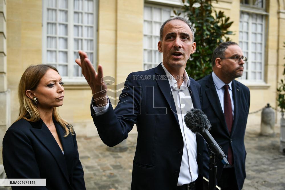 French PM Francois Bayrou meets political parties leaders in Paris FA