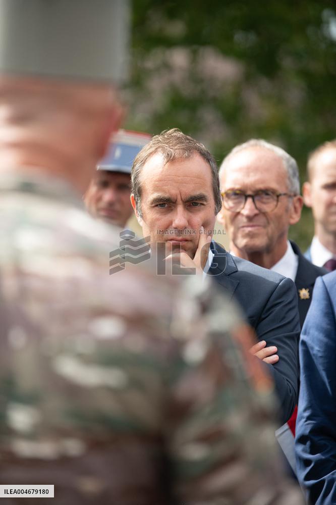 Minister of Armed Forces Visits Beaumont-les-Valence - France