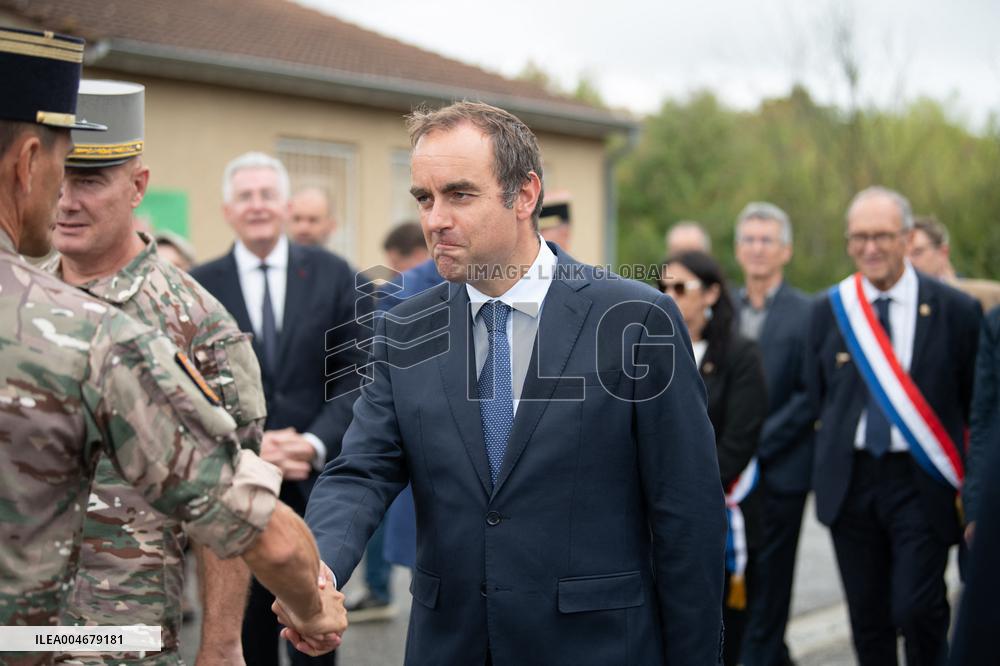 Minister of Armed Forces Visits Beaumont-les-Valence - France