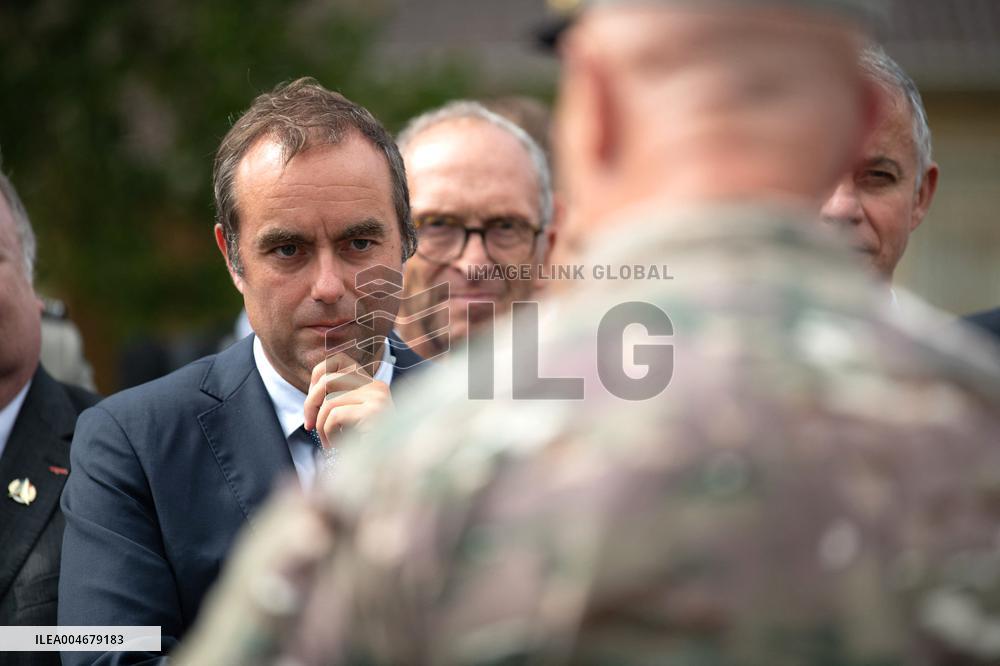 Minister of Armed Forces Visits Beaumont-les-Valence - France