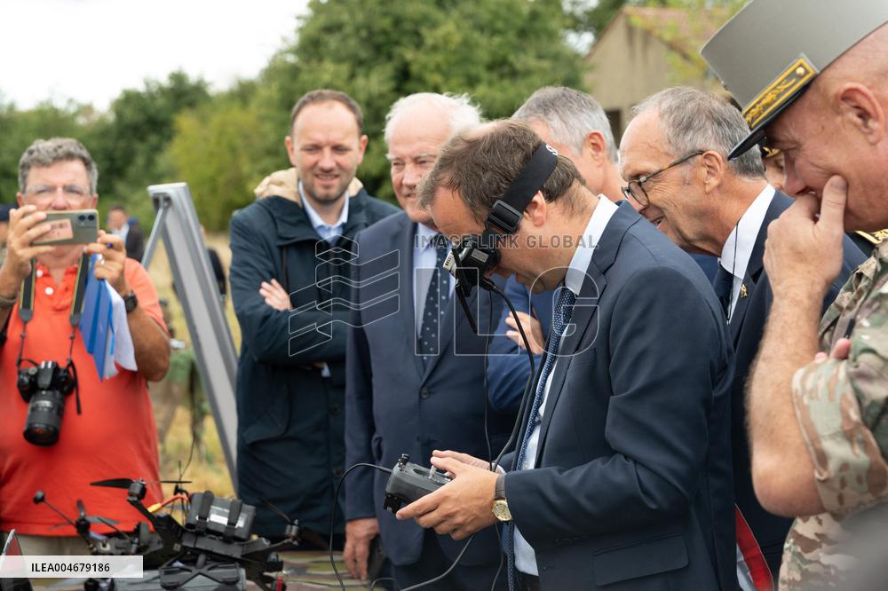 Minister of Armed Forces Visits Beaumont-les-Valence - France