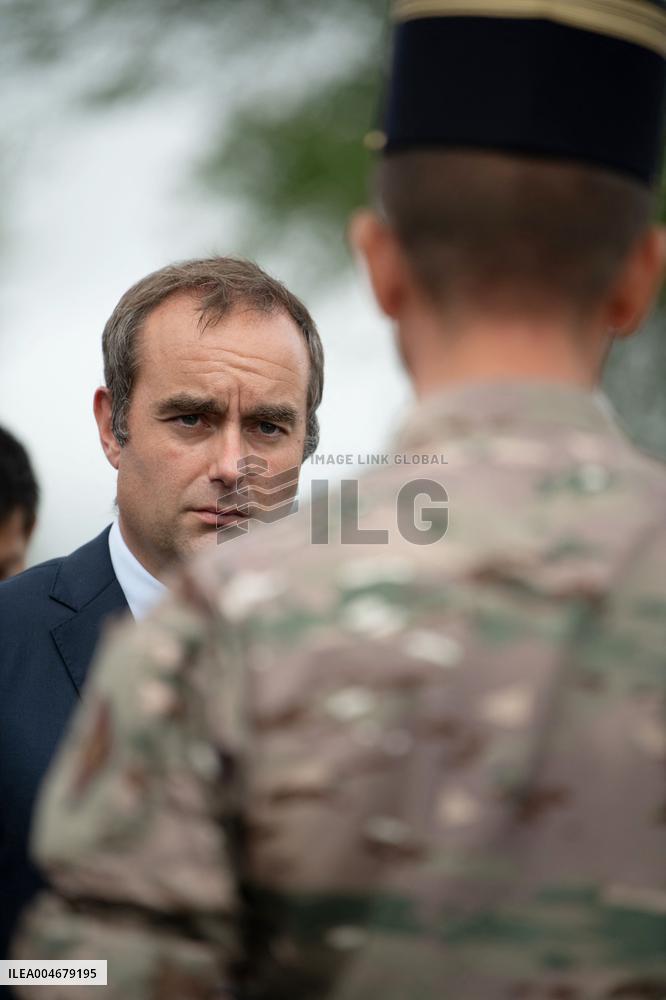 Minister of Armed Forces Visits Beaumont-les-Valence - France