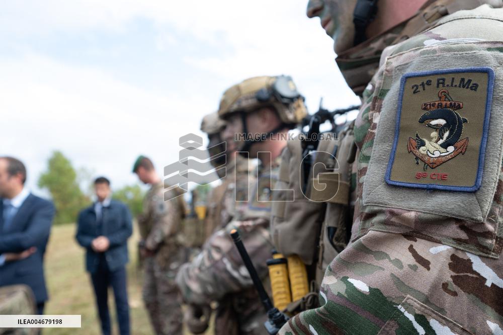 Minister of Armed Forces Visits Beaumont-les-Valence - France