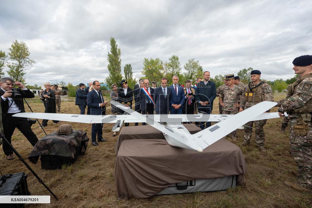Minister of Armed Forces Visits Beaumont-les-Valence - France